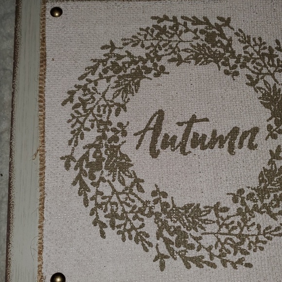 Autumn wood slat block sign. - Picture 3 of 4